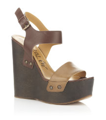 Ariel Leather Wedge
