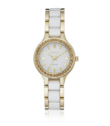 Diamante Bracelet Watch with Ceramic Detail