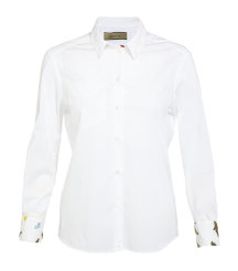 Splash Print Cuff Shirt