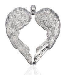 Feather Wing Heart Pendant