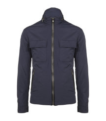 Leather Trim Utility Jacket