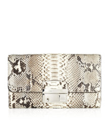 Gia Python Clutch