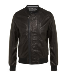 Leather Bomber Jacket