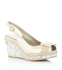 Bocanda Patent Wedge Sandal