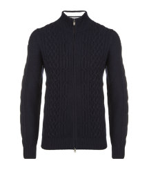 Cable Knit Full Zip Jacket