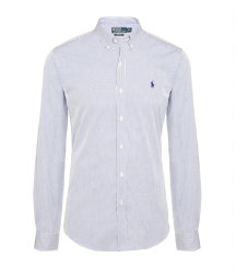 Slim Fit Striped Poplin Shirt