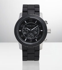 Black Stainless Steel Chronograph Watch