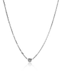 Pure White Gold Diamond Necklace