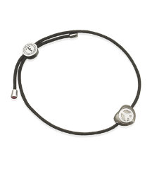 Silver &#39;Ban The Bomb&#39; ‘Art Friendship Bracelet