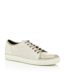Suede and Patent Leather Trainer
