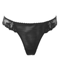 Sheer Black Thong