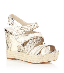 Cynthia Snakeskin Wedge