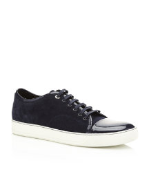 Suede and Patent Leather Trainer