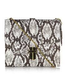 Samaya Snakeskin Satchel