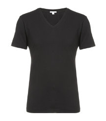 Solid V-neck T-shirt
