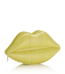 Snakeskin Padded Lips Clutch