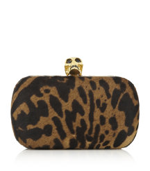 Skull Pony Hair Clutch