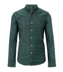 Slim Fit Plaid Sport Shirt