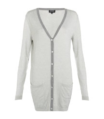 Contrast Trim Cardigan