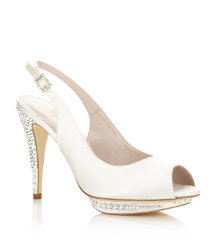 Polly Satin Peep Toe