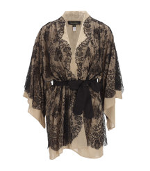 Lace and Silk Chiffon Robe