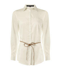 White Belted Shirt
