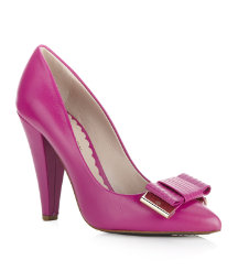 Bow Leather Pump