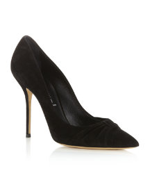 Knotted Suede Pump
