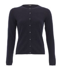 Navy Cashmere Cardigan