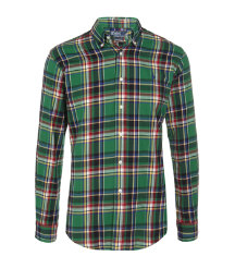 Custom Fit Plaid Sport Shirt