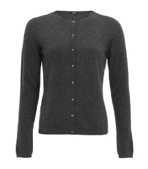 Dark Grey Cashmere Cardigan