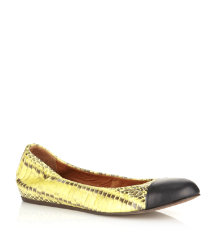 Peep Pit Ballet Pump
