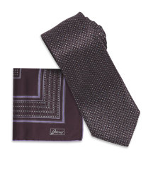 Diamond Dot Tie and Handkerchief Set
