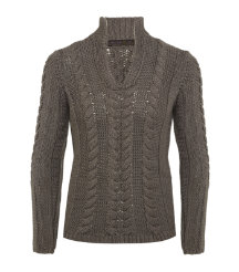 Silk and Cotton Shawl Jumper