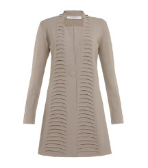 Pleat Trim Cardigan