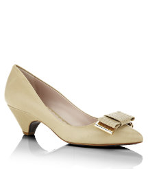 Bow Leather Pump