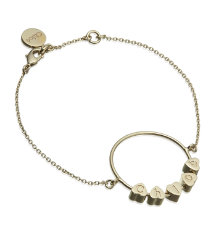 Heart Logo Hoop Bracelet