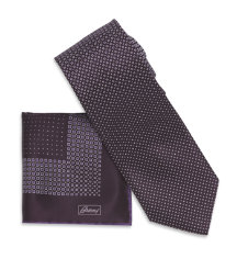 Dot Square Tie and Handkerchief Set
