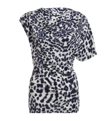 One Shoulder Leopard Print Top