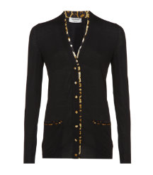 Leopard Trim Cardigan