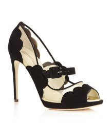 Oriana Suede Peep Toe
