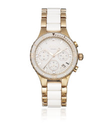 Ceramic Strap Chronograph Watch