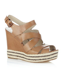 Clare Leather Wedge