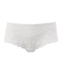 Sheer Shorts with Floral Detail
