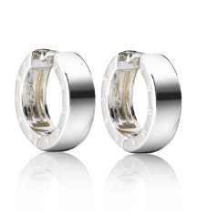 Small Logo Hoop Earrings