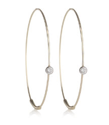 Small Magic Hoop Diamond Earrings