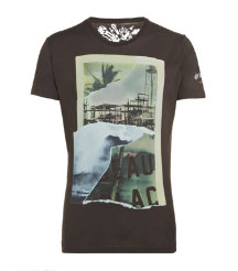 Ripped Photo Print T-shirt