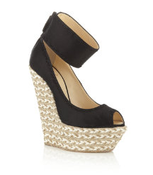 Paradise Black Wedge