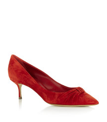 Knotted Suede Pump
