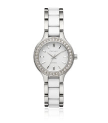 Diamante Bracelet Watch with Ceramic Detail